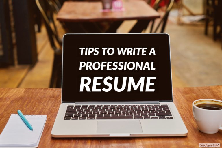 Tips to write a professional resume