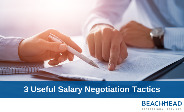 Three useful salary negotiation tactics
